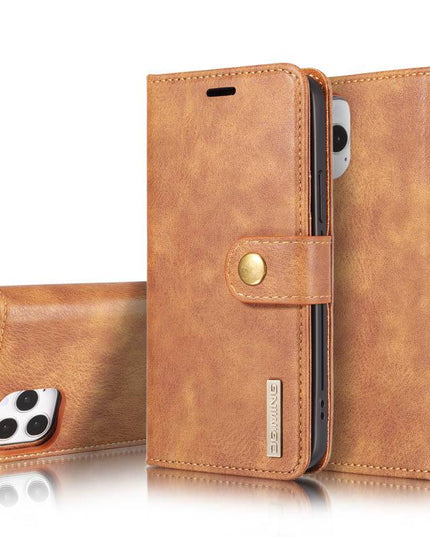 DG.MING Magnetic Detachable Leather Wallet iPhone Case - Libiyi