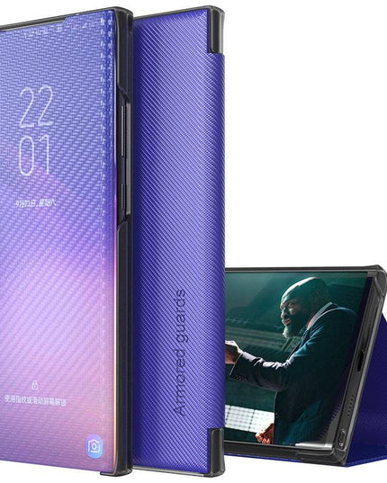 Smart Window Slim Flip Kevlar Case For Samsung - Libiyi