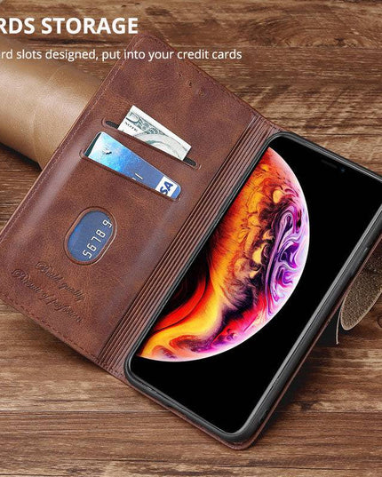 TPU + PU Leather Phone Cover Case for Samsung A11 - Libiyi