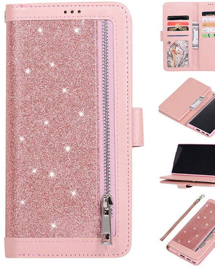 Samsung Note 20 Series Bling Wallet Case with Wrist Strap - Libiyi
