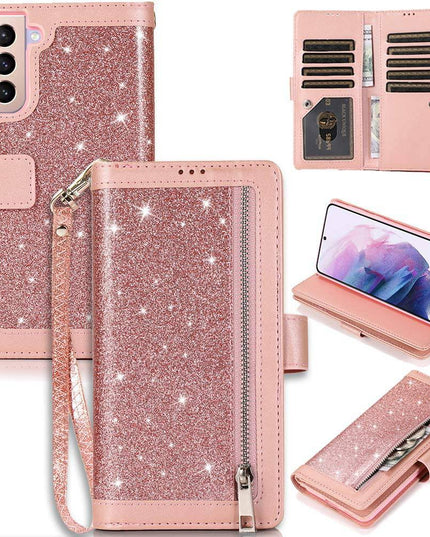 Bling Wallet Leather Case for Samsung S21 - Keilini