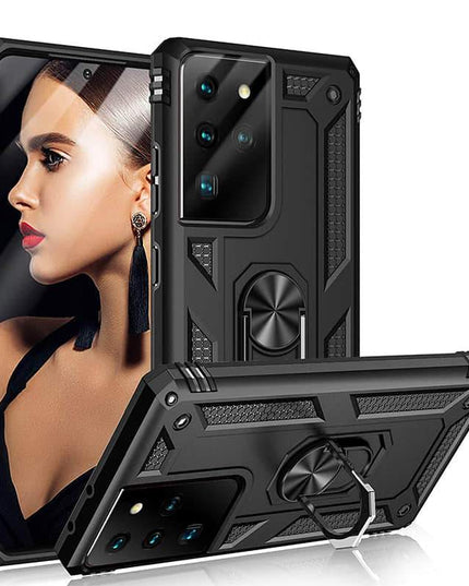 Luxury Armor Ring Bracket Phone Case For Samsung Galaxy - Libiyi