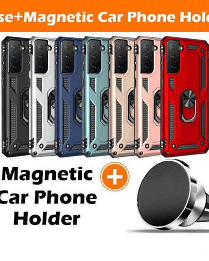 Luxury Armor Ring Bracket Phone Case For Samsung S21 FE(5G) - Libiyi