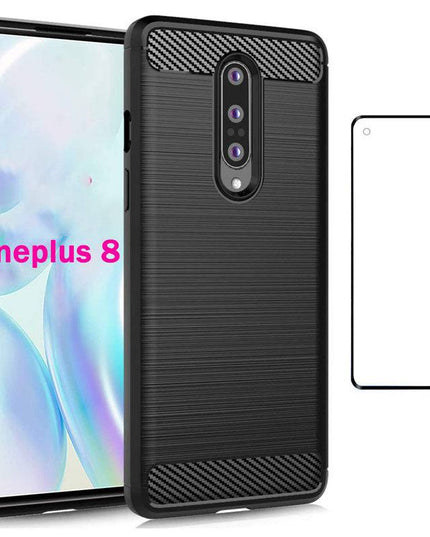 Luxury Carbon Fiber Case For OnePlus 8 With Screen Protector - Libiyi