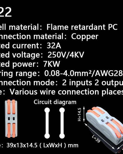 Push-In Terminal Block Wire Connector(Buy more get more discount) - Libiyi
