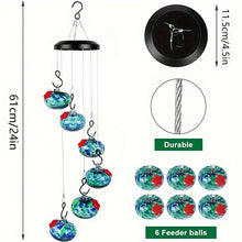 Load image into Gallery viewer, Shirem  Wind Chime Hummingbird Feeder - Libiyi