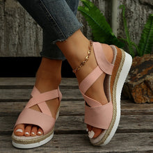 Load image into Gallery viewer, Libiyi Summer Flat Wedge Heel Fish Mouth Casual Women&#39;s Sandals - Libiyi