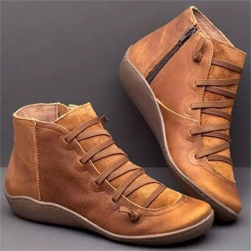 Libiyi Vintage Strappy Ankle Boots For Women DE