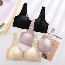 Load image into Gallery viewer, Women&#39;s Plus Size Lace Wide Straps Wireless Bra Front Closure Push Up Bras - Keillini