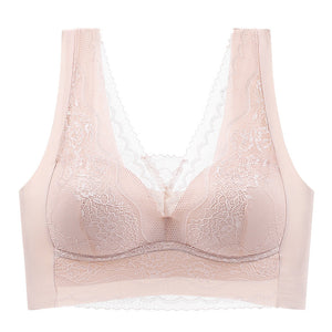 Lace anti-exposure seamless bra - Libiyi