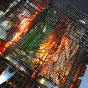 Barbecue stainless steel wire mesh cylinder - Libiyi