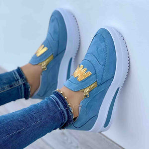 Libiyi Casual  Zipper Platform Sneakers for Women - Libiyi