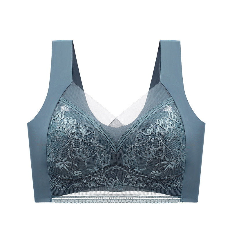 Women's push-up lace push-up bra for beautiful back - Libiyi