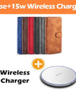 S21(5G) / Brown / Case+15w Wireless Charger