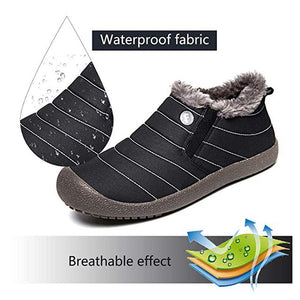 Large Size Waterproof Warm Cotton Snow Boots Lovers Shoes - Keilini