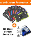 iPhone 12 / Green / With 2-Pack Screen Protectors