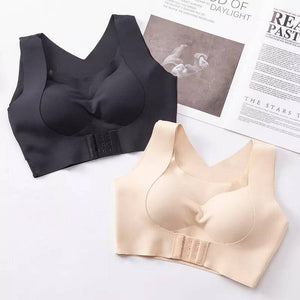 Seamless Front Buckle Support Bra - Libiyi