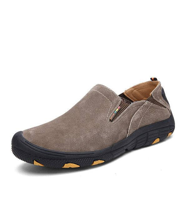 Men's Loafers & Slip-Ons Casual Daily Pigskin Breathable Non-slipping Wear Proof Walking Shoes - Libiyi