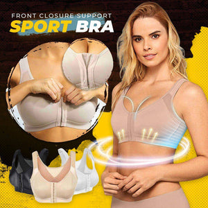 Front Closure Support Sport Bra - Libiyi