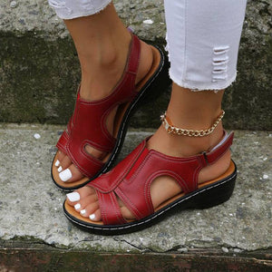 Libiyi Summer Velcro Fish Mouth Casual Women's Sandals - Libiyi